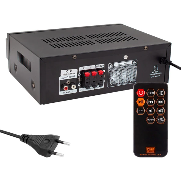 OSAWA HD-510 2X50 WATT 220V/12V GİRİŞ USB-SD -BT-UK TRAFOSUZ 2 MİK. GİRİŞLİ STEREO  ANFİ (4353) - 2