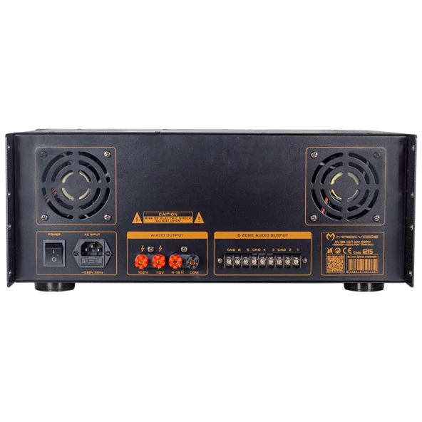 MAGICVOICE MV-1215 KÜP MİXER ANFİ USB BT UK RMS200W MAX 1600W 6 ZON +99DSP+4-16 70 100 V TRAFOLU (4353) - 3