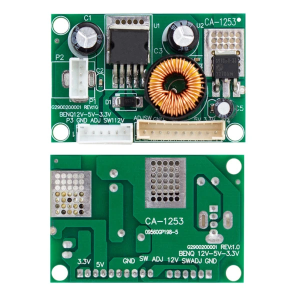 POWER SUPPLY MODUL 12V DC CONVERTER DC STEP-DOWN MODULE 12V TO 5V TO 3.3V 3A (4353) - 1