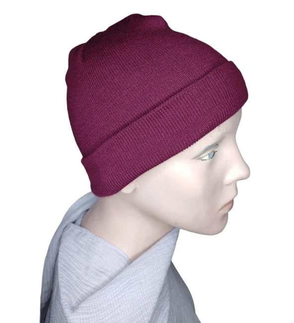 Unisex Sonbahar Kış Dış Mekan Triko Yün Şapka Bere - 5