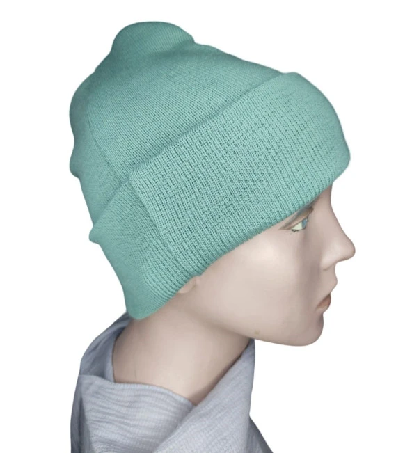 Unisex Sonbahar Kış Dış Mekan Triko Yün Şapka Bere - 10