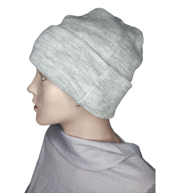 Unisex Sonbahar Kış Dış Mekan Triko Yün Şapka Bere - 11