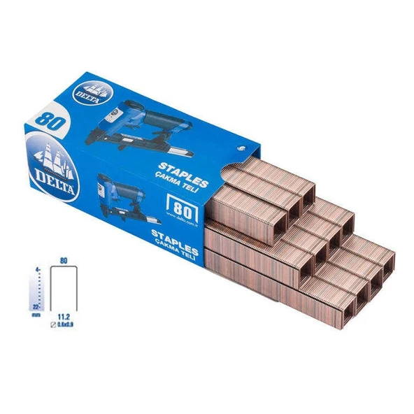 Delta Havalı Tabanca İçin Zımba Teli 80/8 ürün görseli