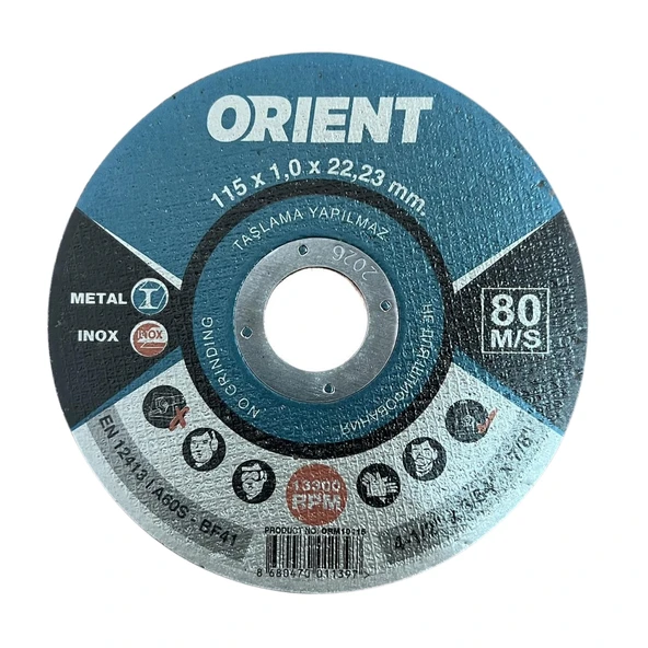 Orient İnox Kesici Disk 115x1.0x22.23 mm ürün görseli