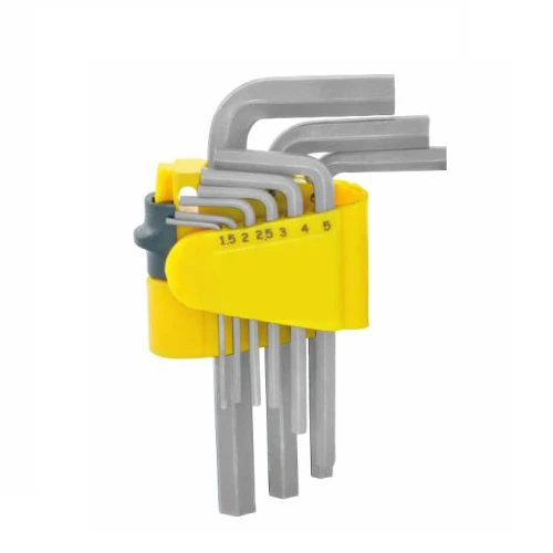 Alyan-Allen Anahtar Takımı Seti Beyaz Kısa 9 Parça ürün görseli