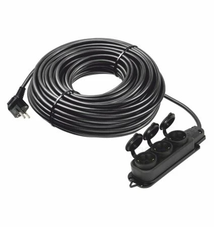 Seyyar Uzatma Kablo Kauçuk Üçlü Priz 3x1.5-20mt ürün görseli