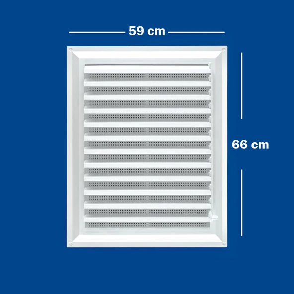 Güloğlu Panpen Plastik Menfez Panjur 59x66cm - Resim 2