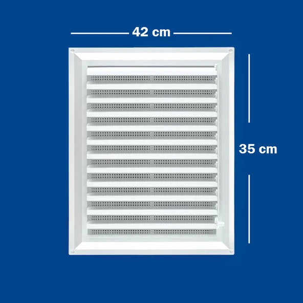 Güloğlu Panpen Plastik Menfez Panjur 42x35cm - Resim 2