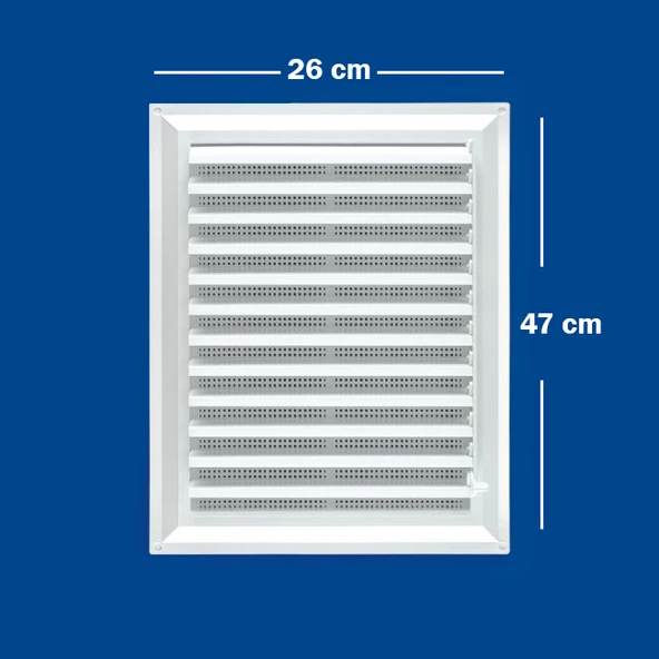 Güloğlu Panpen Plastik Menfez Panjur 26x47cm - Resim 2