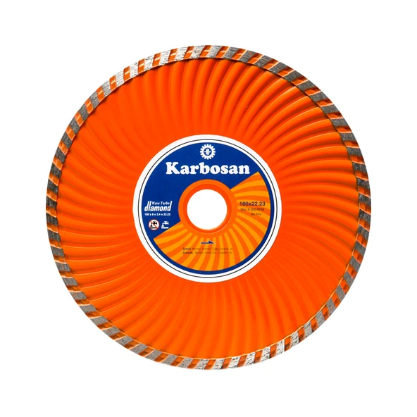 Karbosan Turbo Kanallı Elmas Mermer Granit Kesici 180x2.4x22.23 ürün görseli