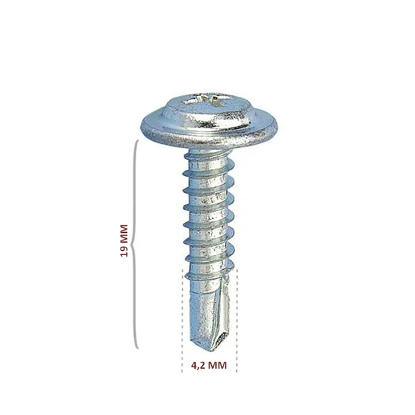 Pul Başlı Matkap Uçlu Vida RYSB 4.2x19 (1000 Ad) ürün görseli