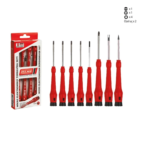 Cer-pa GSM Elektronikçi Tornavida Seti Takımı 8 Parça ürün görseli