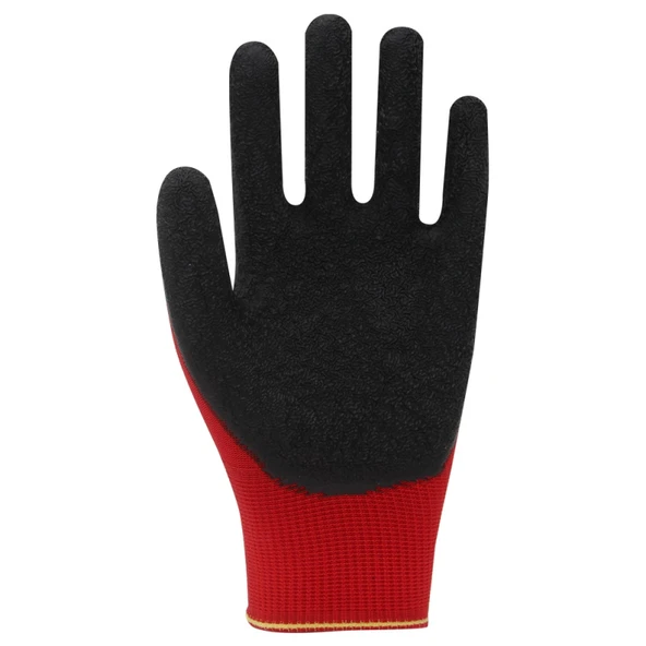 Beybi PL9 Polyester Örme Lateks Eldiven 10 No - Resim 2