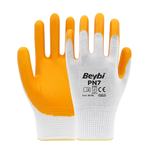 Beybi PN7 Nitril Eldiven Sarı 10 No ürün görseli 1