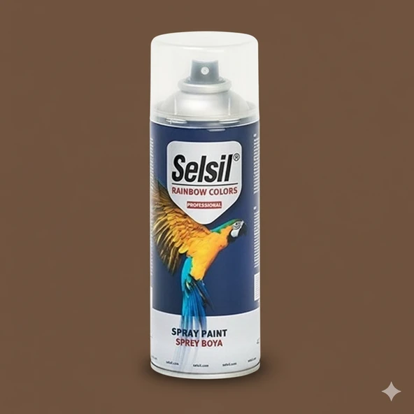 Selsil Sprey Boya Çikolata Kahve 400ml RAL8017 - Resim 3