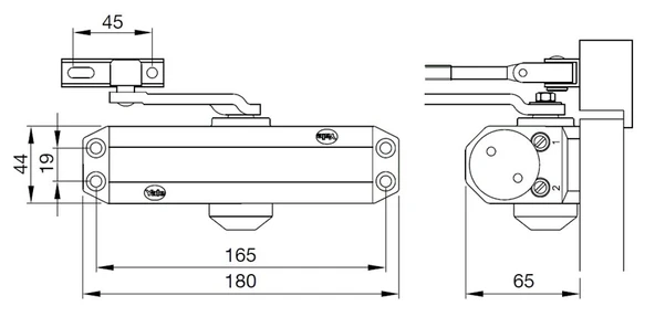 Yale Kapı Hidroliği Yayı 300 Serisi Ayarlı 2-4No - Resim 2