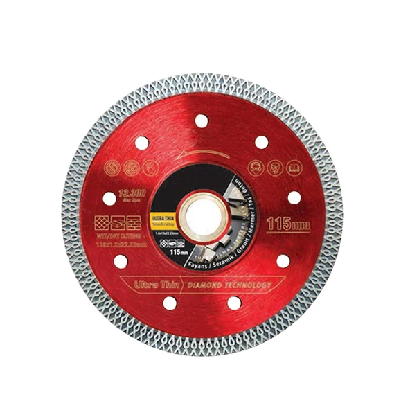 Turbo Elmas Ultra İnce Hassas Seramik Fayans Kesici 115mm ürün görseli
