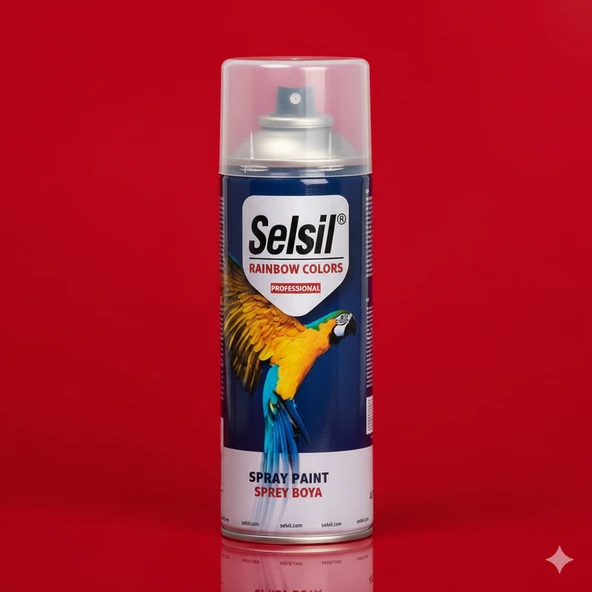 Selsil Sprey Boya Trafik Kırmızı 400ml RAL3020 - Resim 2