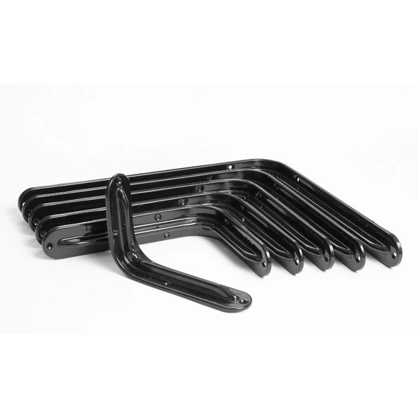 Lüks Raf Altı Siyah 12x19cm - 6x8 (24 Adet)