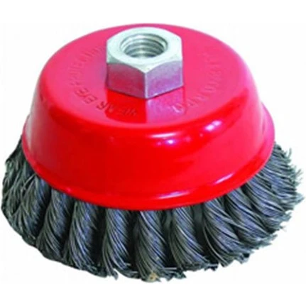 Çanak Tel Fırça Burgulu 100mm - Resim 2