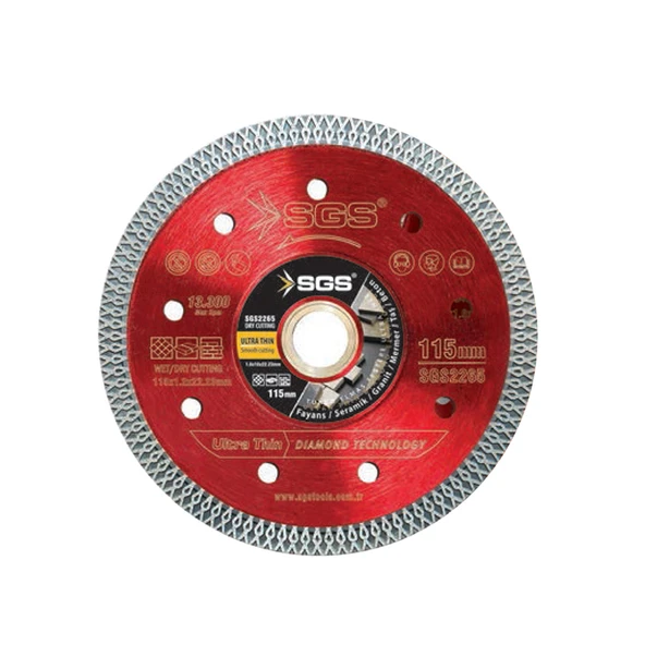 SGS Turbo Elmas Hassas İnce Seramik Fayans Kesici 180mm ürün görseli