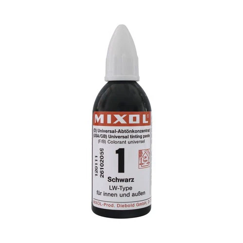 Mixol Renk Tüpü Siyah No:1 - 20ml ürün görseli 1