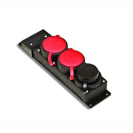 Kauçuk Üçlü Grup Priz 2 Trifaze-1 Monofaze ürün görseli