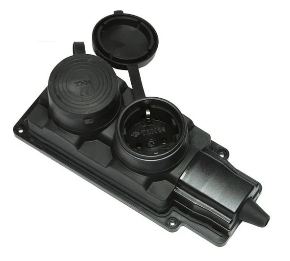 Kauçuk Monofaze Grup Priz 2li ürün görseli