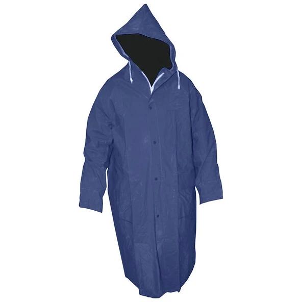 Pvc Lüks Yağmurluk Pardesü Tipi Lacivert ürün görseli 1