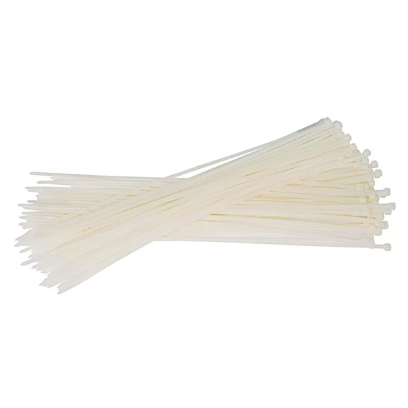 Cırt Kelepçe Kablo Bağı Beyaz 2,5x150mm 100 Ad - Resim 3