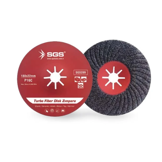 SGS Turbo Fiber Disk Zımpara 180mm ürün görseli