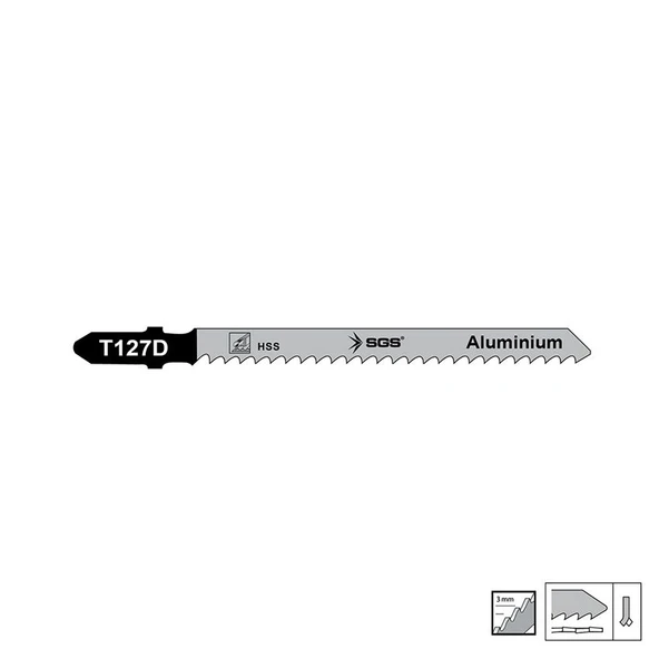 SGS Alüminyum Dekupaj Ağzı 100mm x 7.9mm T127D - 5 Adet - 2