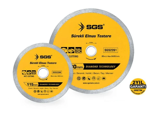 SGS Sürekli Elmas Mermer Granit Kesici 230mm ürün görseli