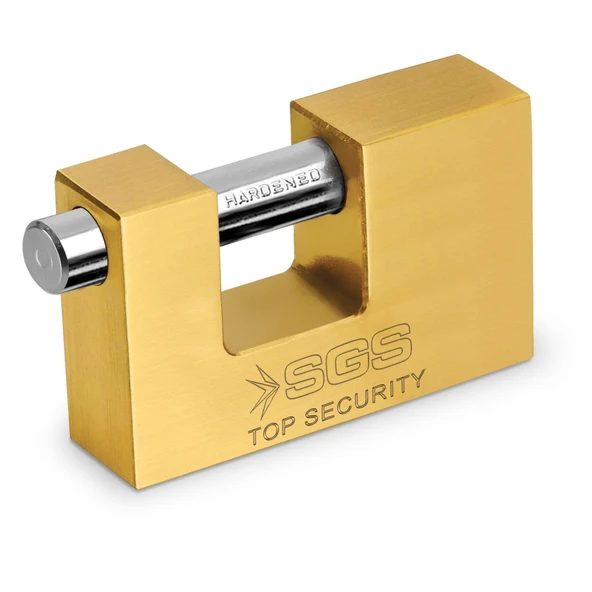 SGS Asma Yassı Kilit Kayar Milli Sarı 90mm - Resim 2