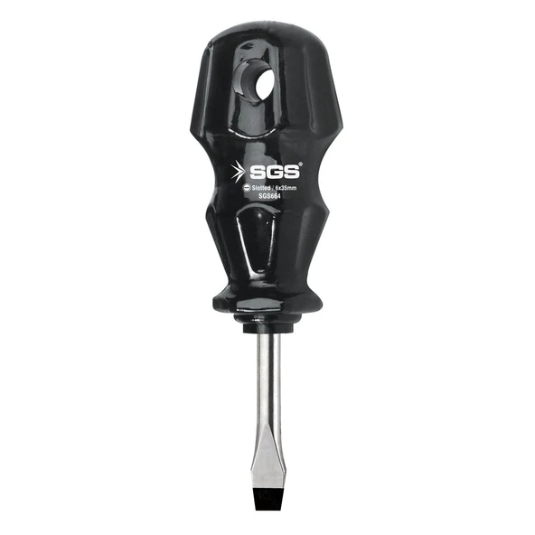 SGS Siyah Topaç Tornavida Düz 6x35mm ürün görseli