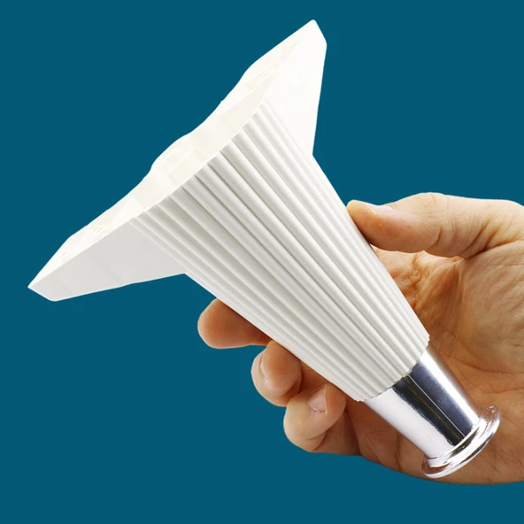 Wetra Line 6'lı Set Mobilya TV Ünitesi Çekyat Koltuk Kanepe Destek Ayağı 15 cm Beyaz Krom M8 Civata - Resim 6