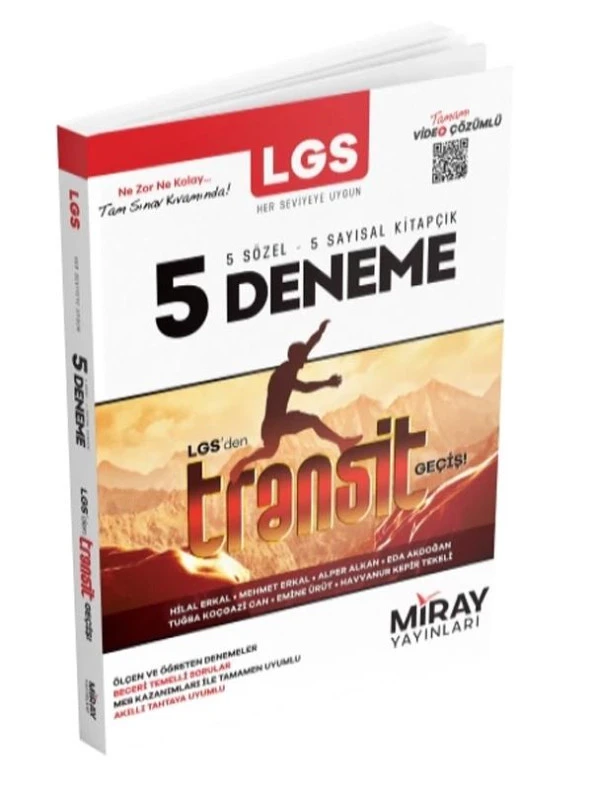 Miray 8. Sınıf LGS Tüm Dersler Transit 5 Deneme Video Çözümlü Miray Yayınları - Resim 3