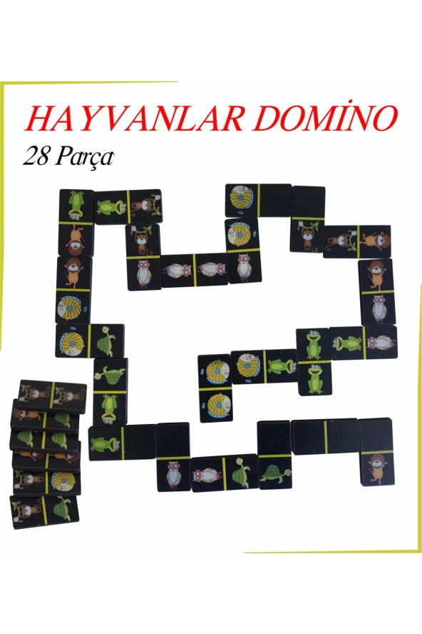 Hayvanlar Domino 28 Parça - 2