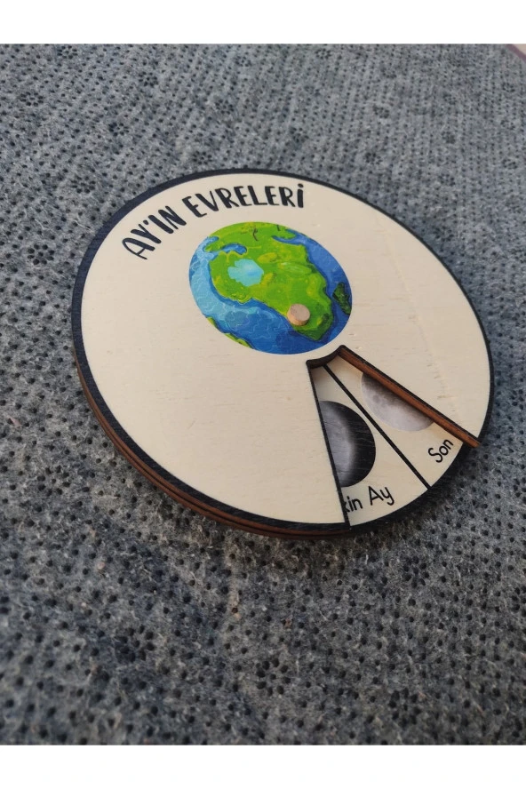 Ayın Evreleri Yuvarlak Çarklı Sistem 15 Cm Çap