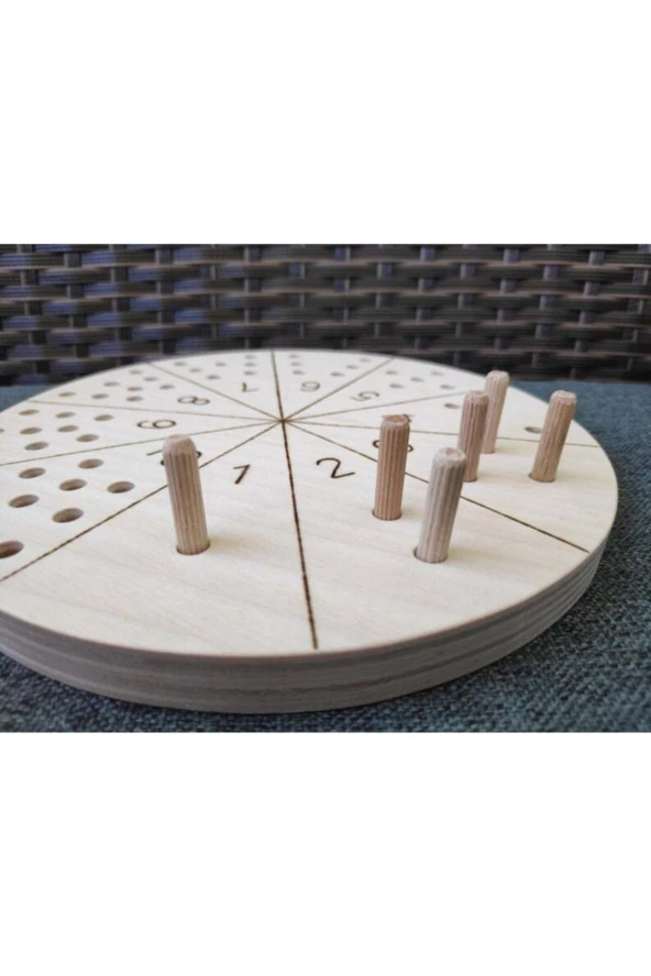 Montessori 25cm Daire Sayıları Ve Miktarlarını Öğreniyorum Oyunu - 2