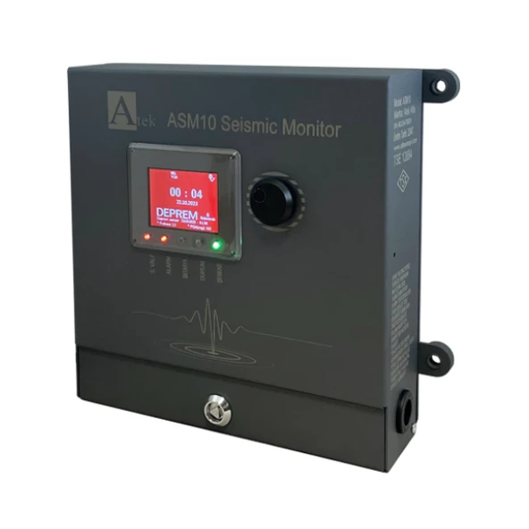 Atek ASM10 Sismik Deprem Sensörü, Rasathane Onaylı, Deprem Kaydı,TSE Belgeli - 2