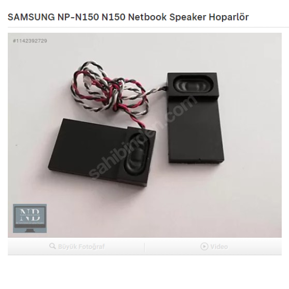 SAMSUNG NP-N150 N150 Netbook Speaker Hoparlör