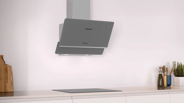 Profilo Dvk6j671 Platin Gri Cam Yüzey Duvar Tipi Davlumbaz - 5