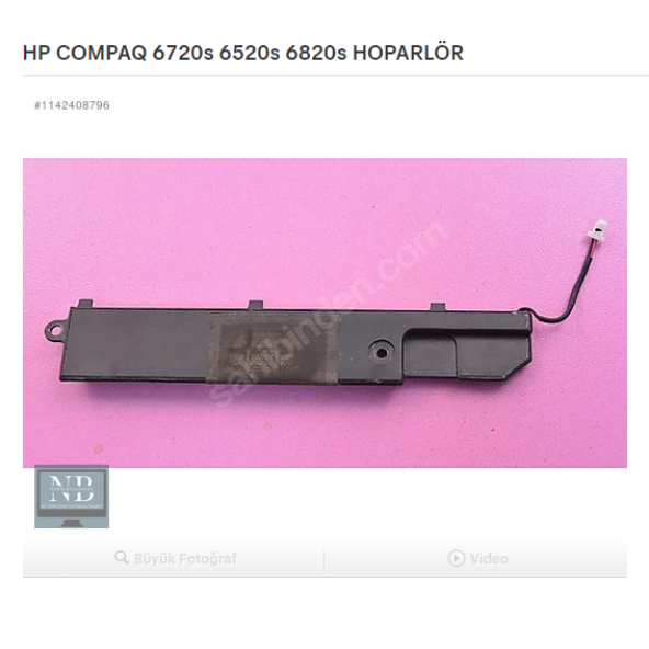 HP COMPAQ 6720s 6520s 6820s HOPARLÖR