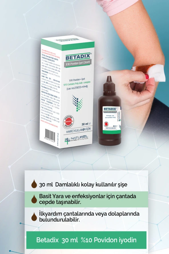 BETADIX 10 - Povidon İyodin - 30 ml - 1