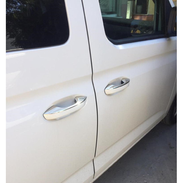 VW Caddy Krom Kapı Kolu 4 Kapı 2020+ Paslanmaz Çelik - Resim 2