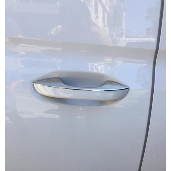 VW Caddy Krom Kapı Kolu 4 Kapı 2020+ Paslanmaz Çelik - Resim 3