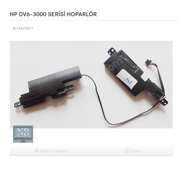 HP DV6-3000 SERİSİ HOPARLÖR