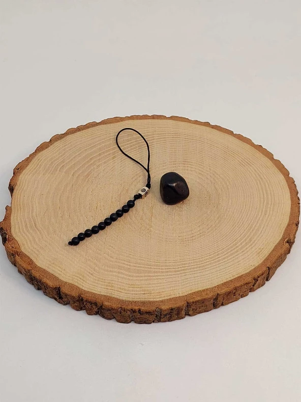 Shungite Taşı Elektromanyetik Frekans Koruyucu Aksesuar & Tamburlanmış Taş Seti - Resim 4