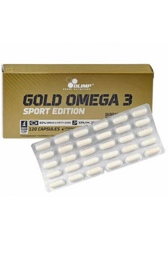 Gold Omega 3 Sport Edition 120 Kapsül Balık Yağı